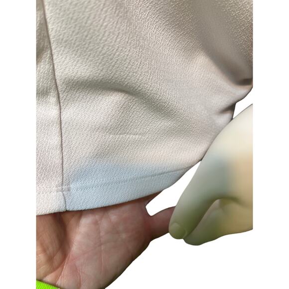 Zara Loose Fit White Front and Back Deep Vee Neck Top - Picture 3 of 8